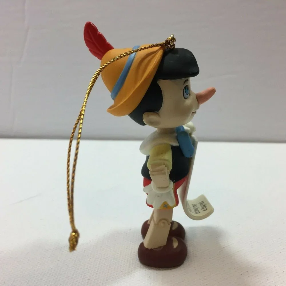 Vintage Groiler Disney Pinocchio Boy Puppet Christmas Ornament Holiday Letter